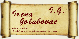 Irena Golubovac vizit kartica